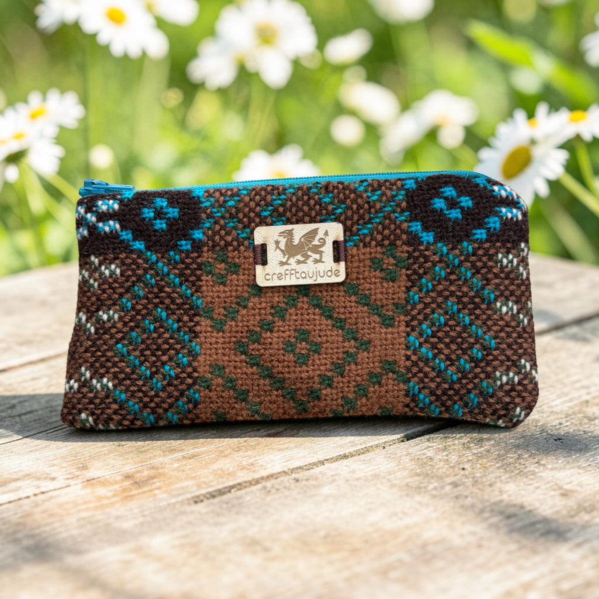 Welsh tapestry zipped glasses case