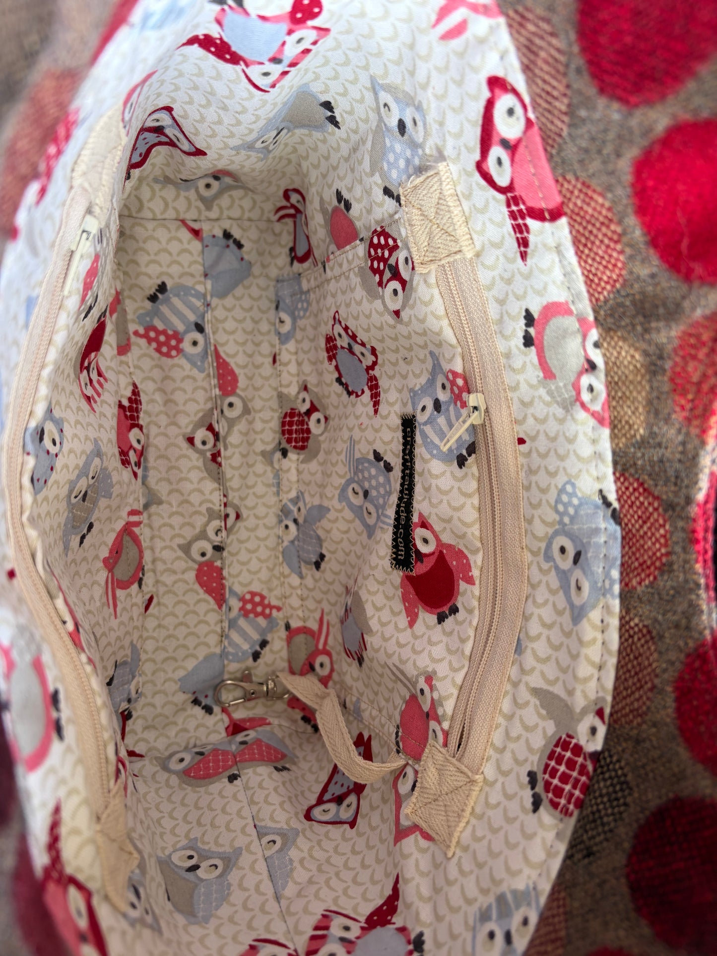 Handcrafted wool handbag
