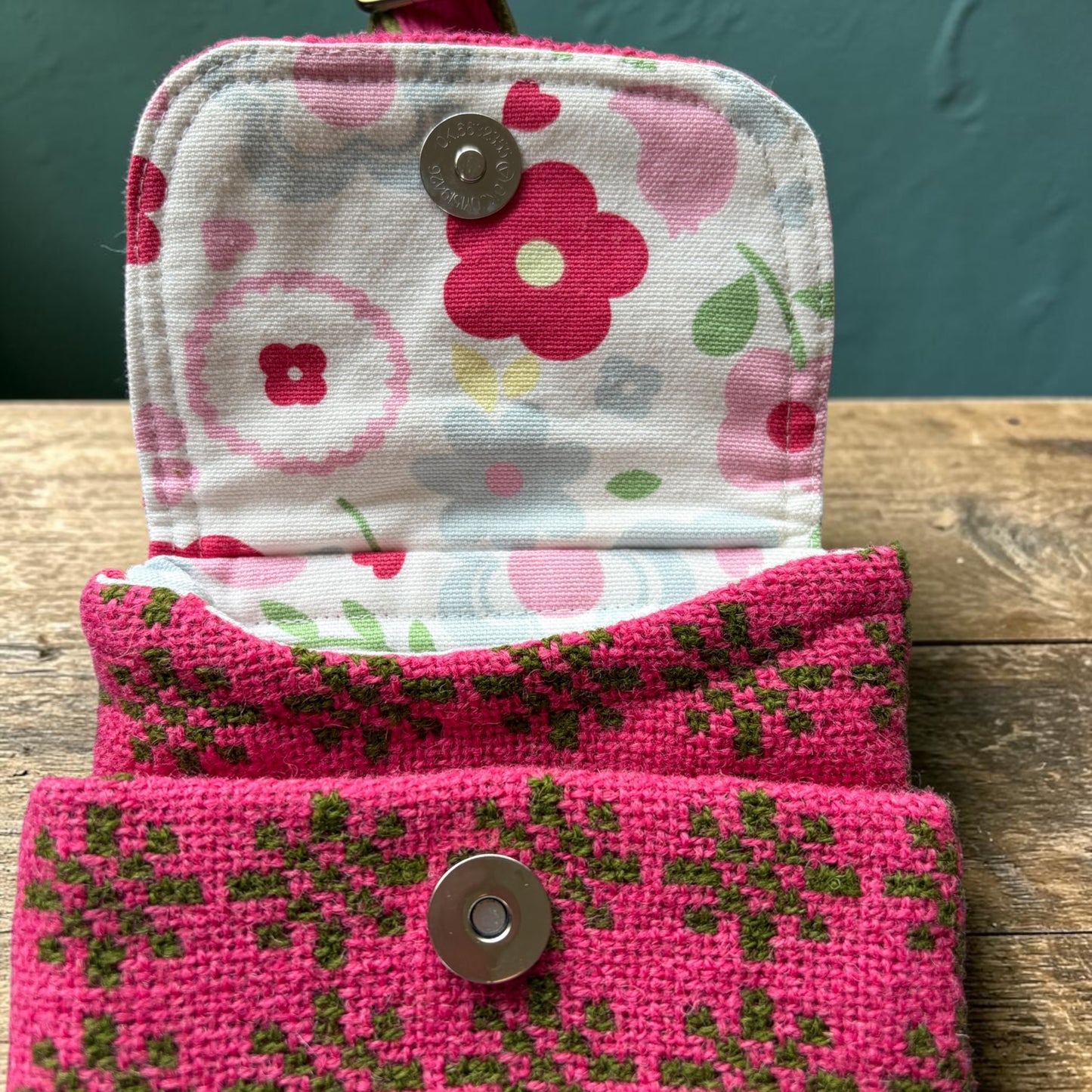 The Melindwr mini phone bag in Welsh tapestry