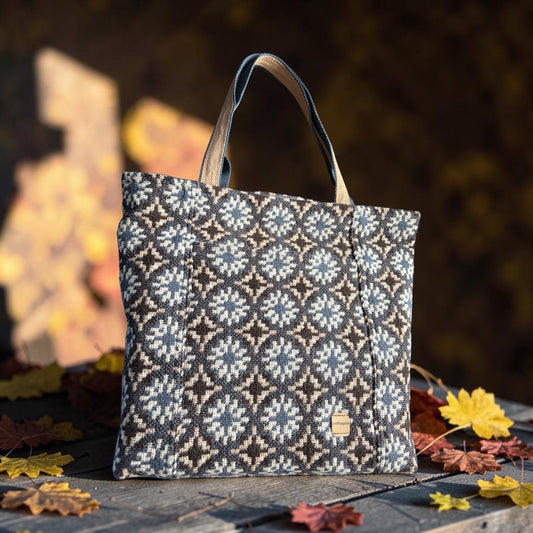 Welsh wool tapestry tote