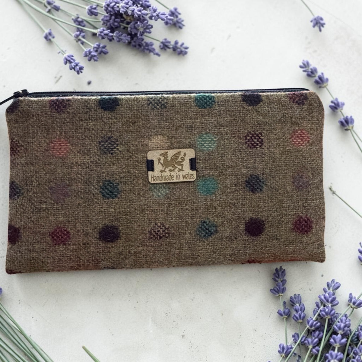 Upcycled wool wallet