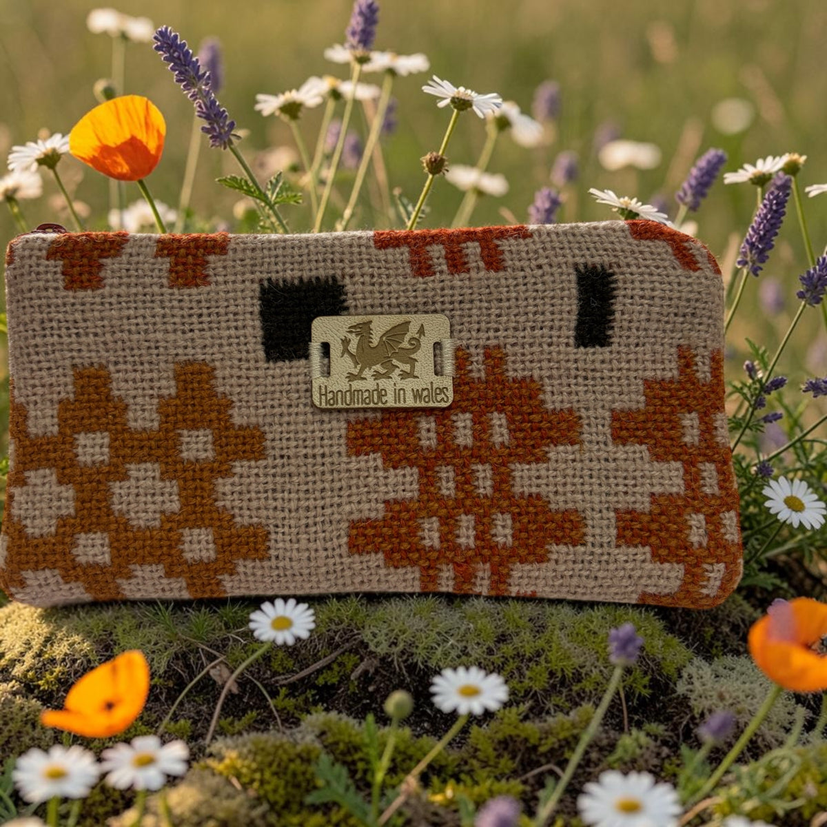 Welsh tapestry zipped glasses case