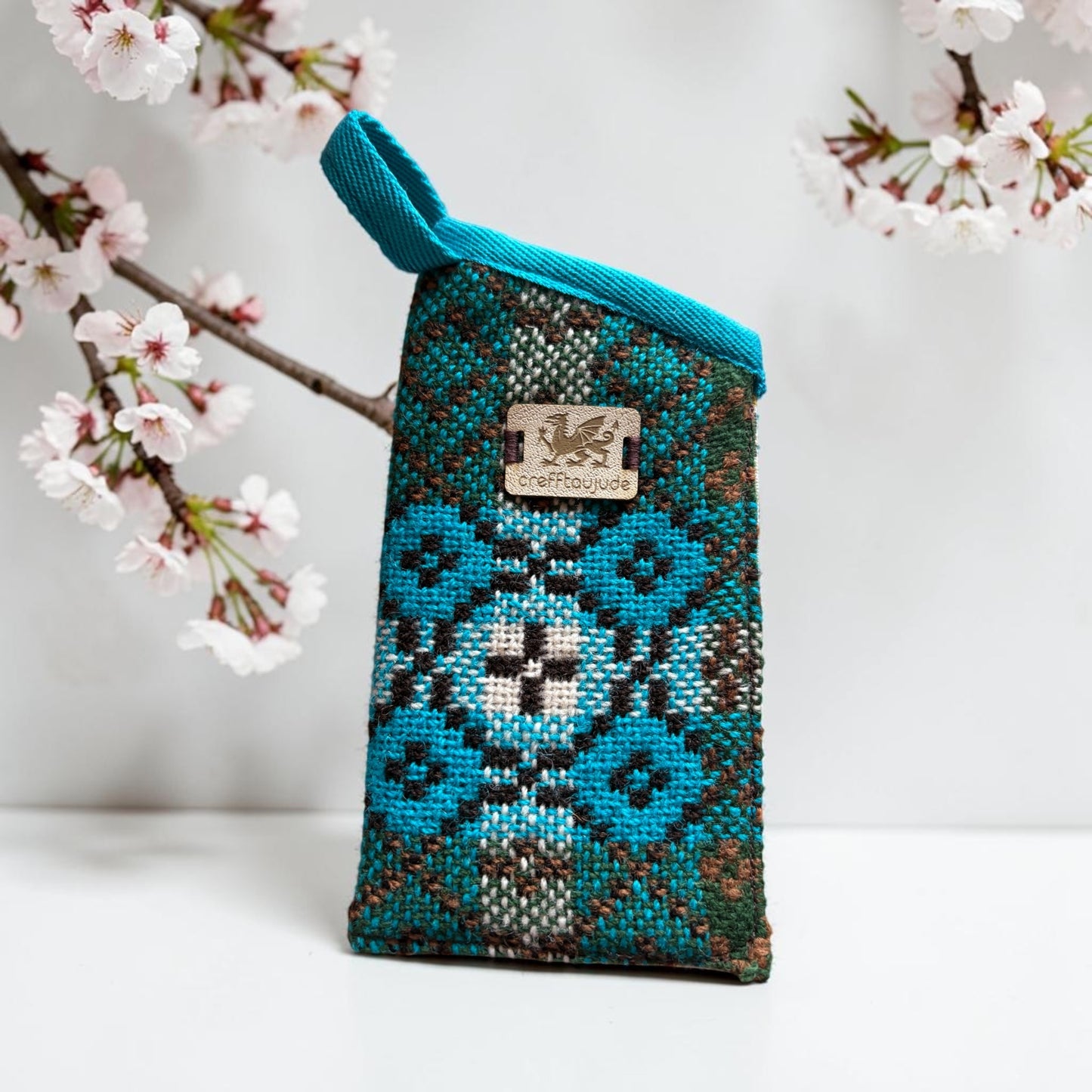 Welsh tapestry glasses case
