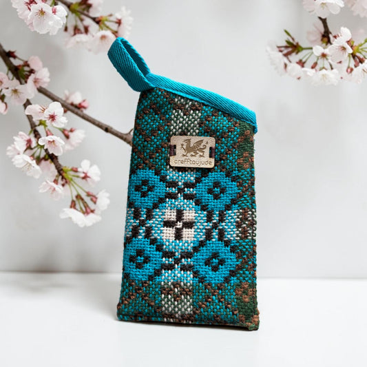 Welsh tapestry glasses case