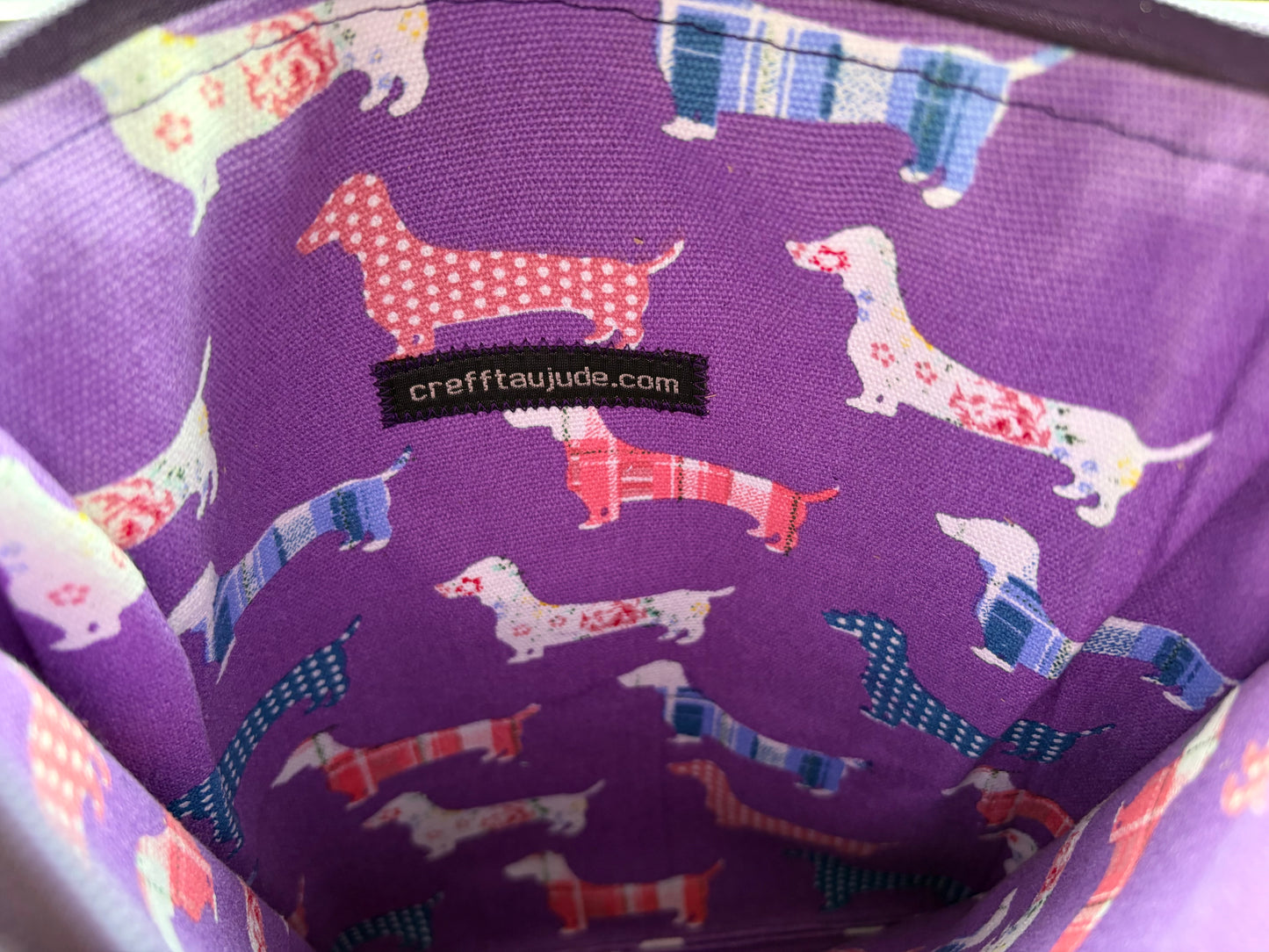 Wool crossbody bag
