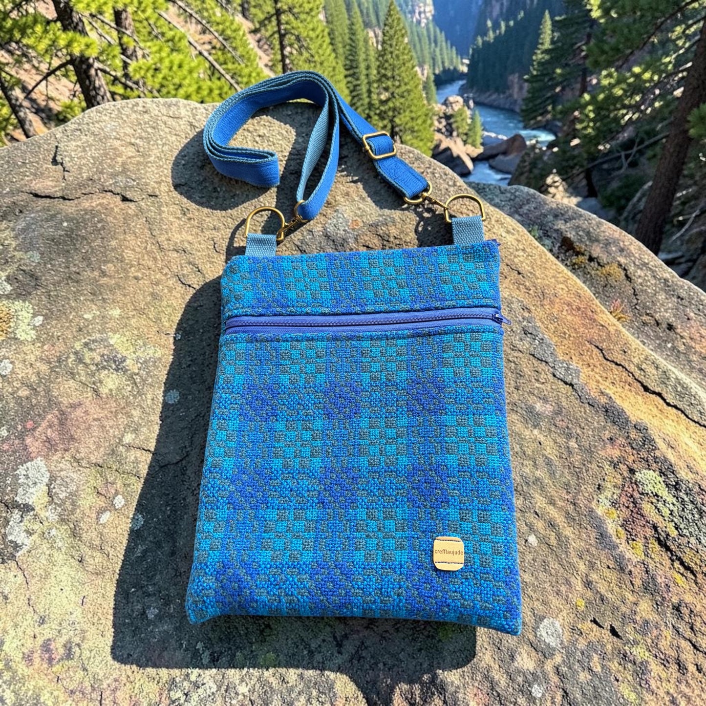 Welsh wool tapestry crossbody bag