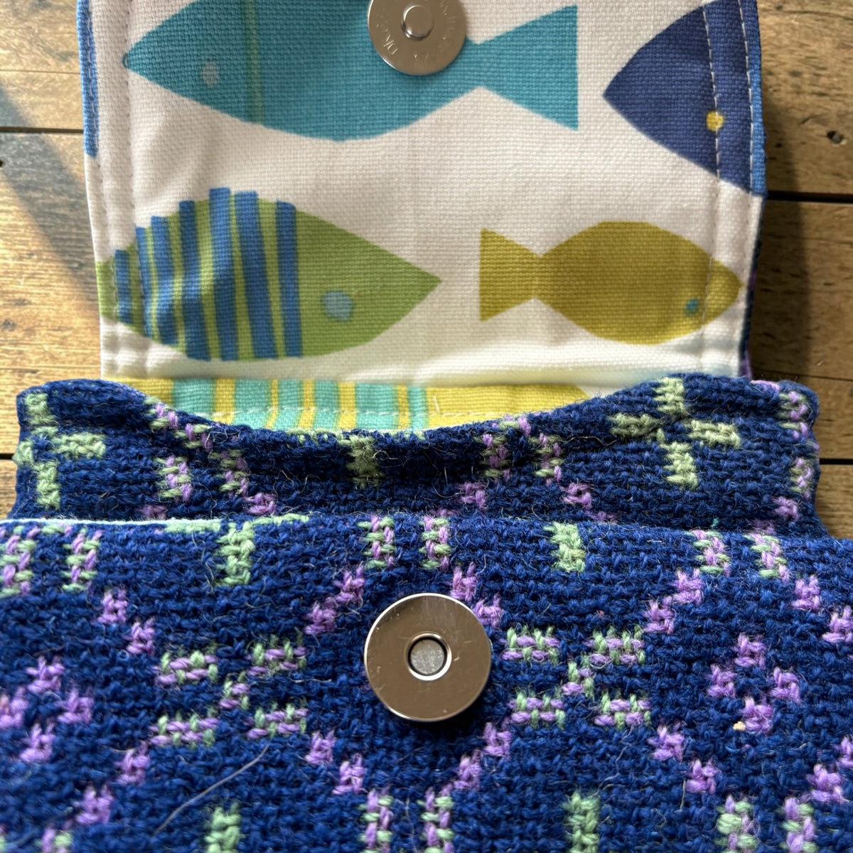 The Melindwr mini phone bag in Welsh tapestry