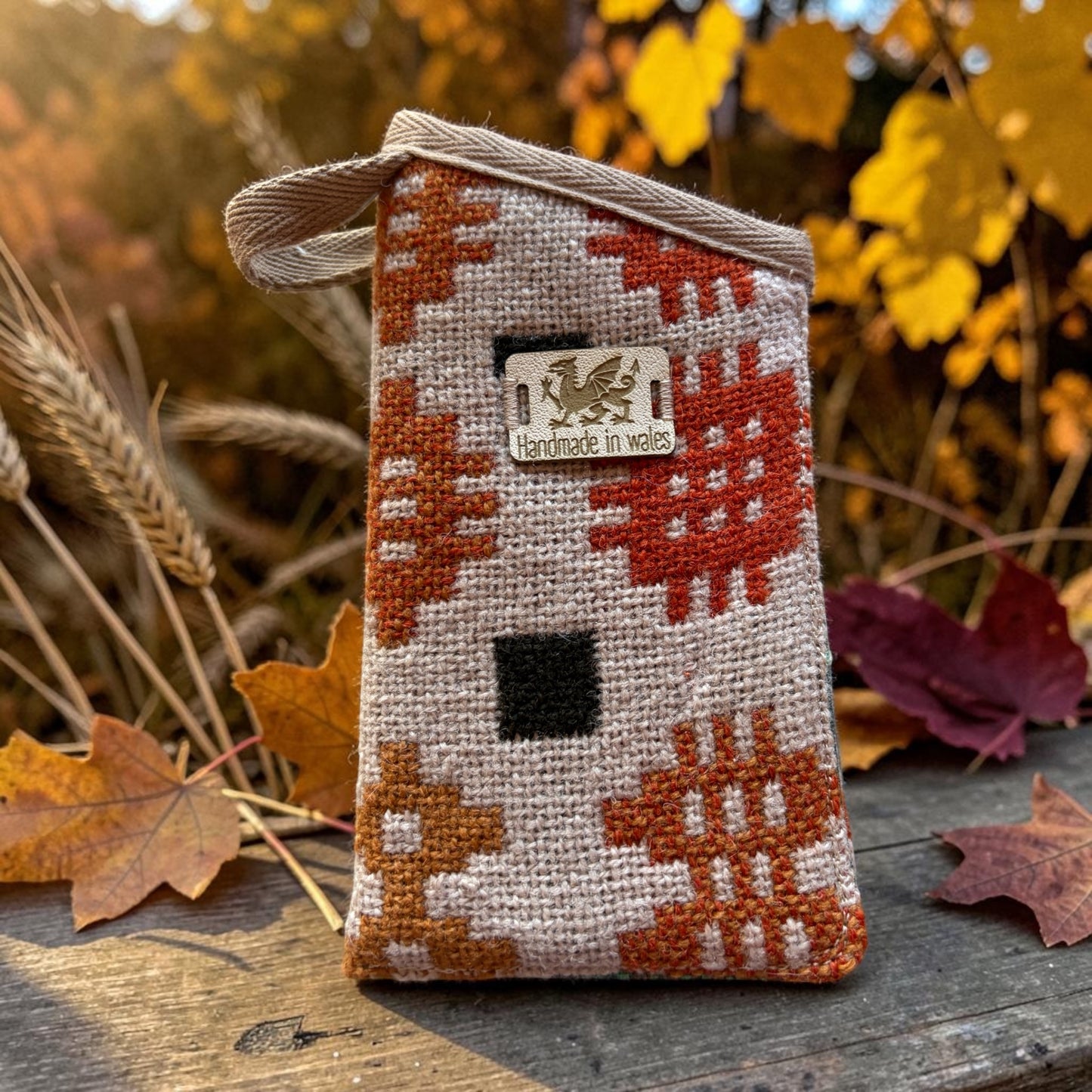 Welsh tapestry glasses case
