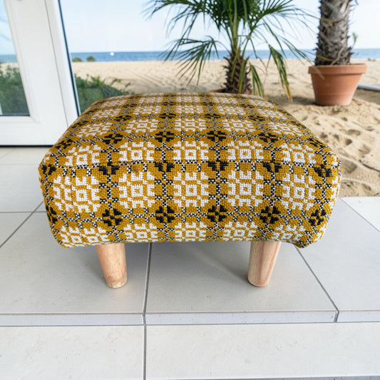 Welsh tapestry footstool