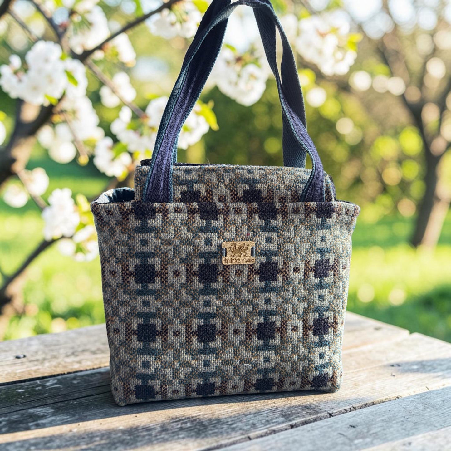 Welsh tapestry Dyfi handbag
