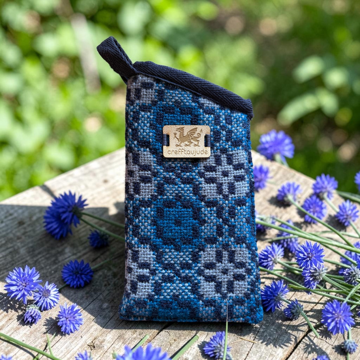 Welsh tapestry glasses case
