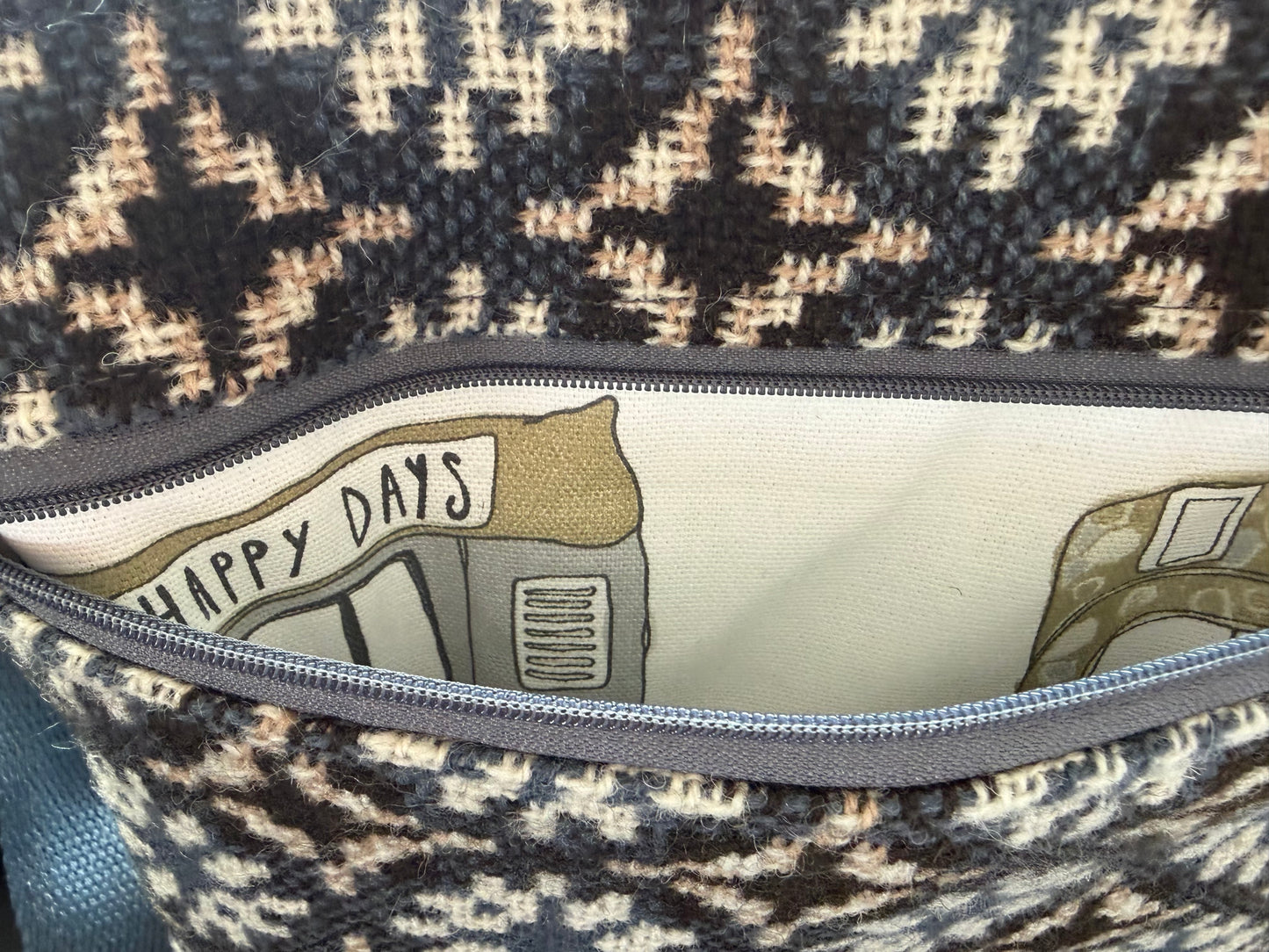 Welsh wool tapestry crossbody bag