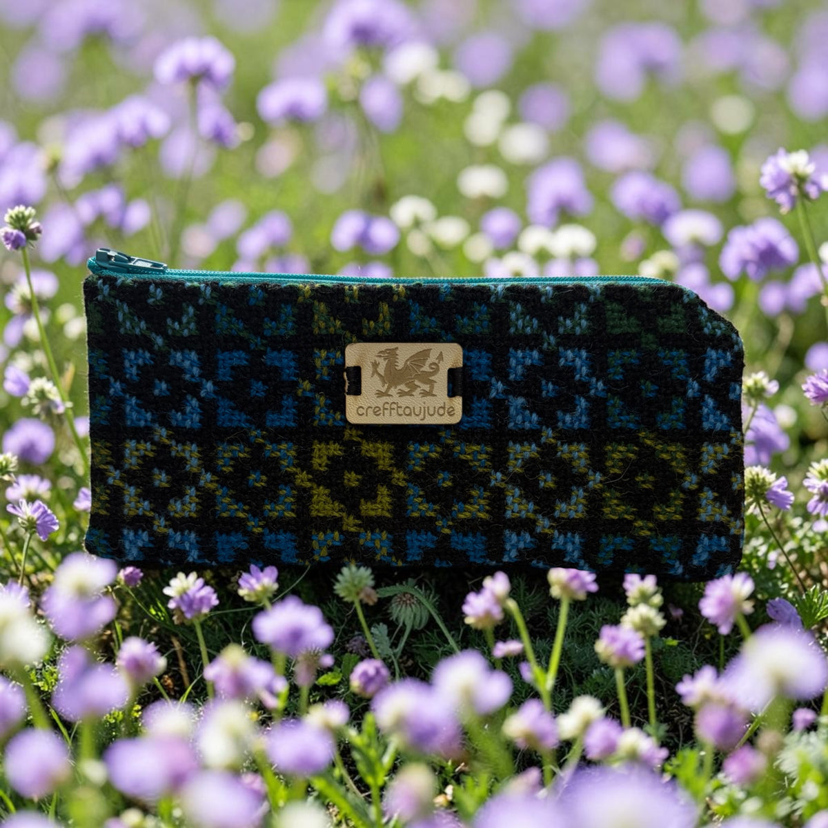 Welsh tapestry zipped glasses case