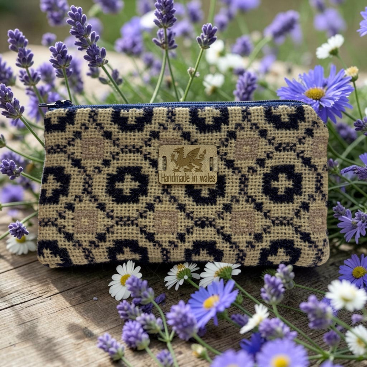 Welsh tapestry zipped glasses case