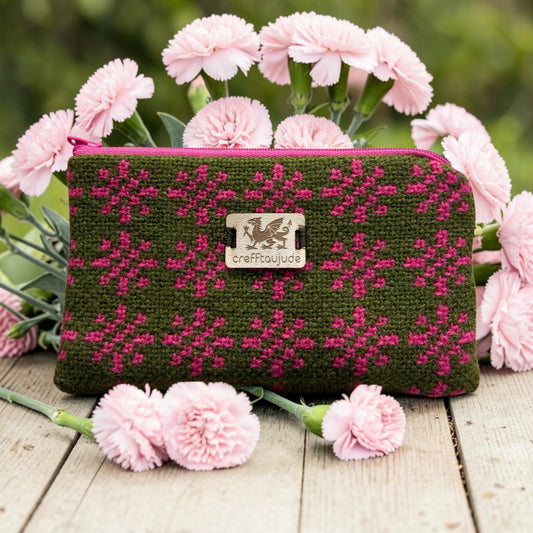 Welsh tapestry zipped glasses case