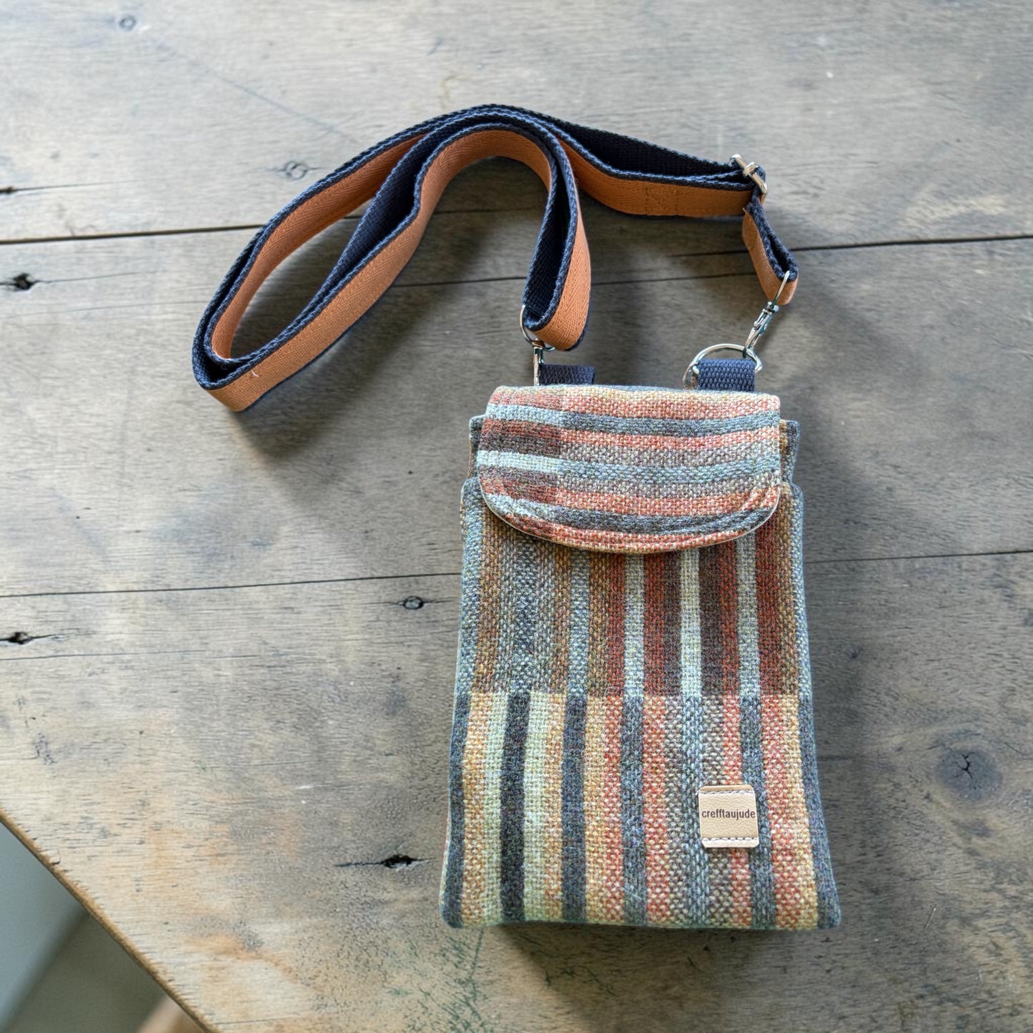 Wool small crossbody /mobile phone bag