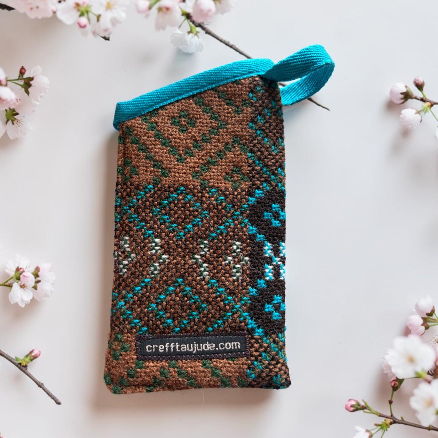 Welsh tapestry glasses case