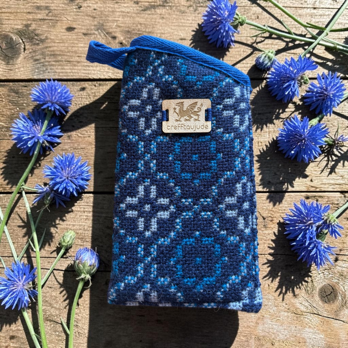 Welsh tapestry glasses case