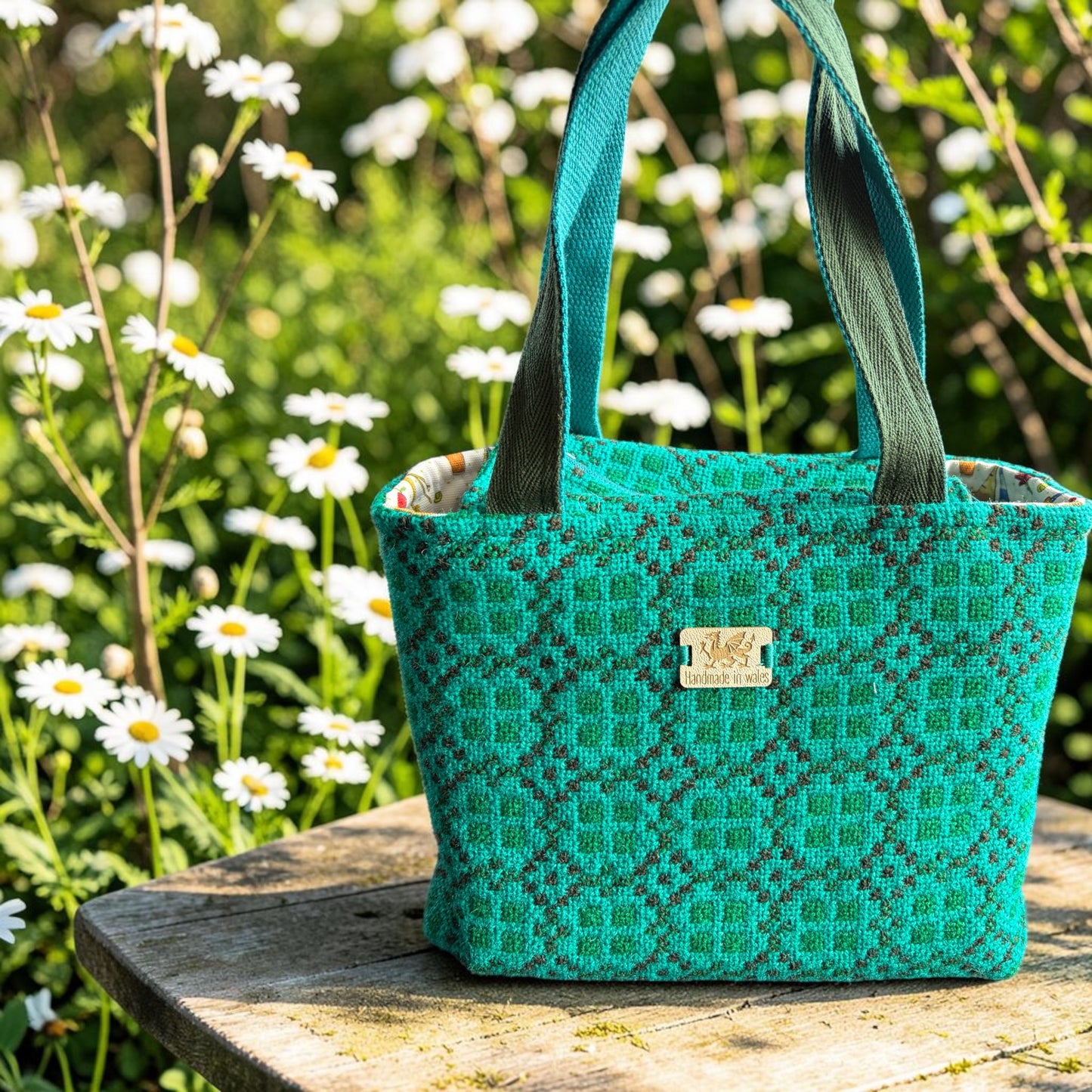 Welsh tapestry Dyfi handbag