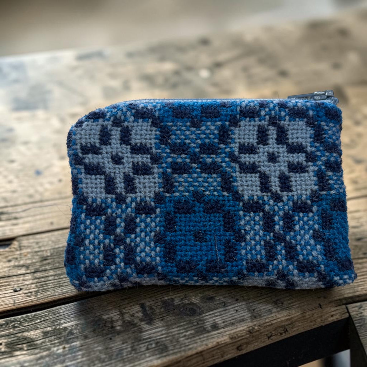 Shades of Blue Welsh Tapestry Small Purse