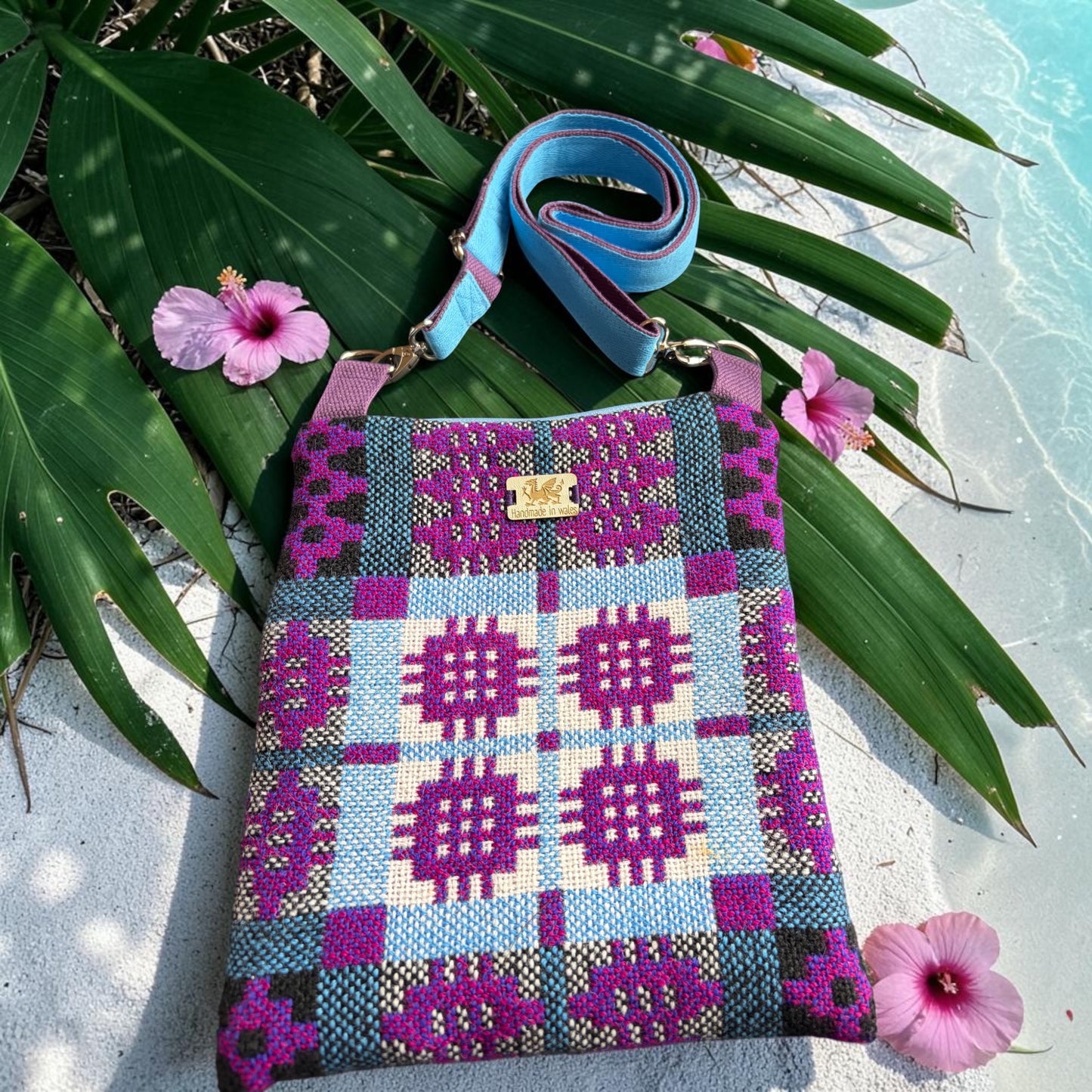 Welsh wool tapestry crossbody bag