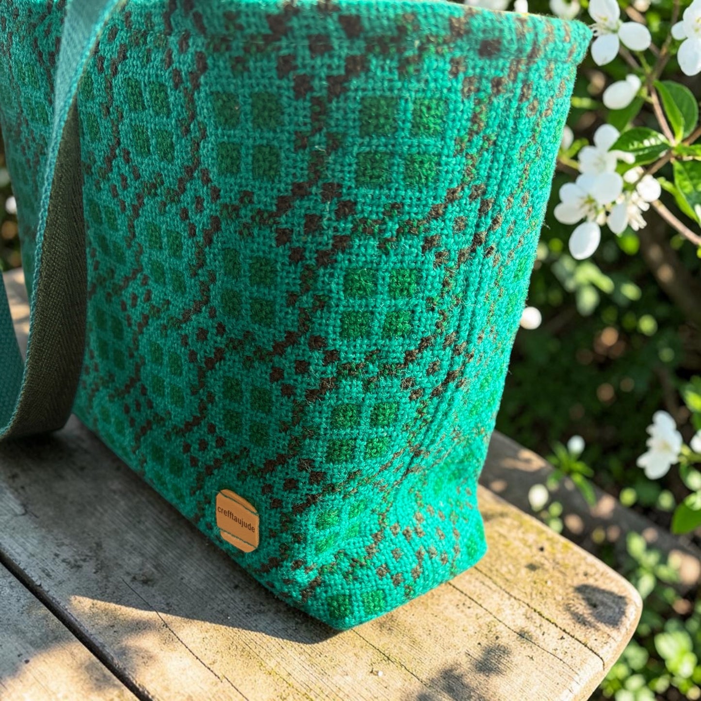 Welsh tapestry Dyfi handbag