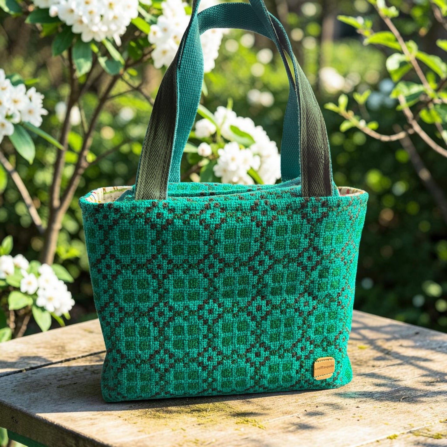 Welsh tapestry Dyfi handbag