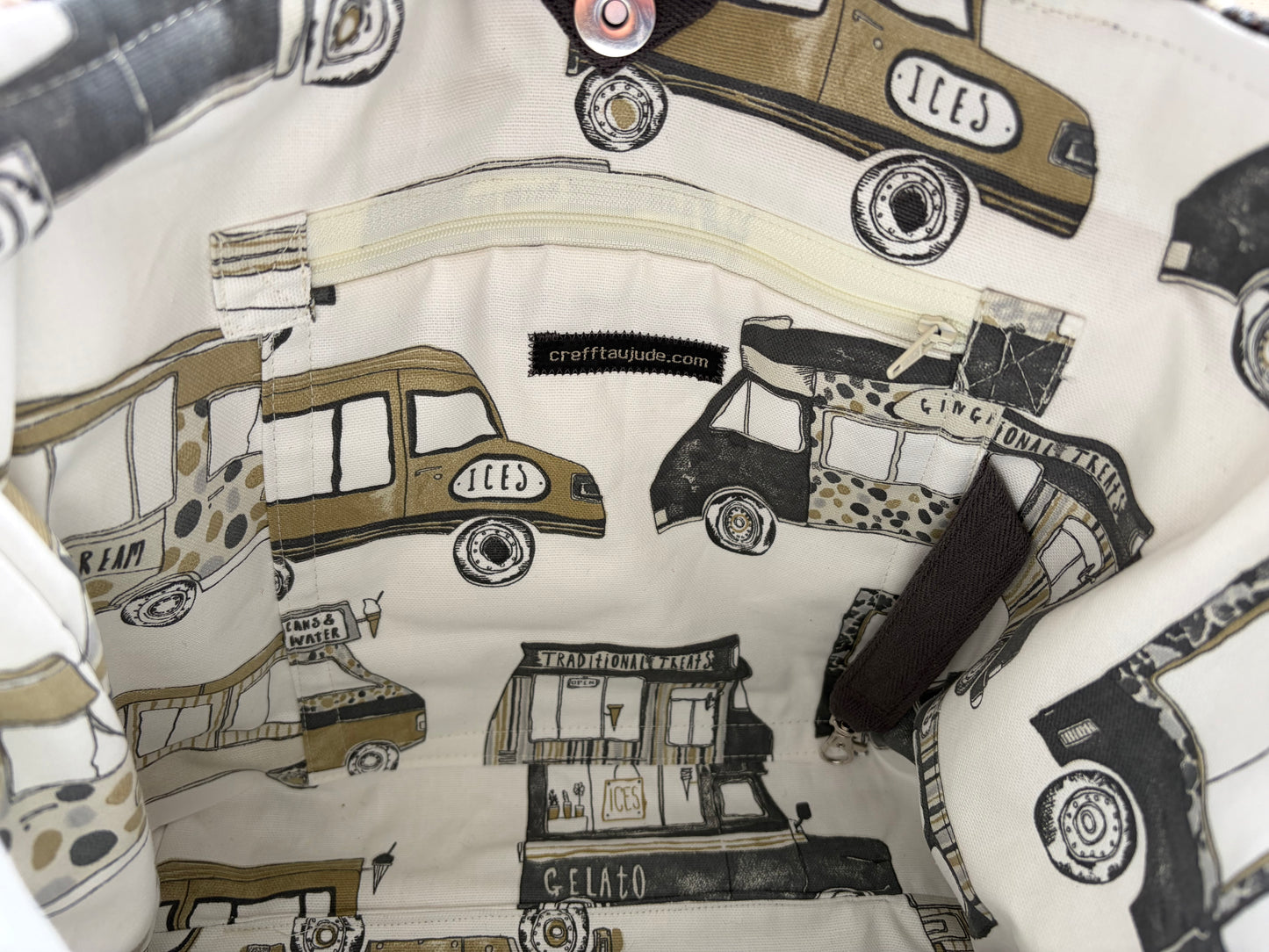 Welsh wool tapestry tote