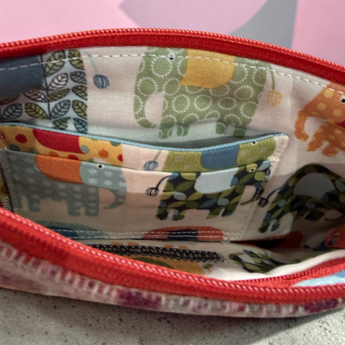 Upcycled wool wallet