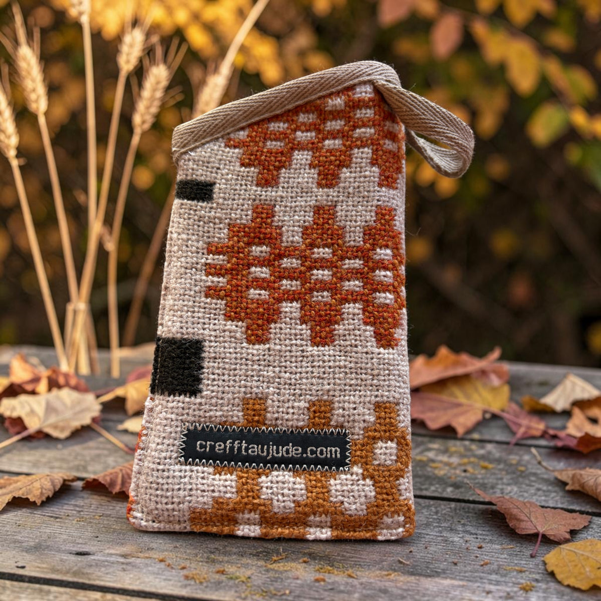 Welsh tapestry glasses case