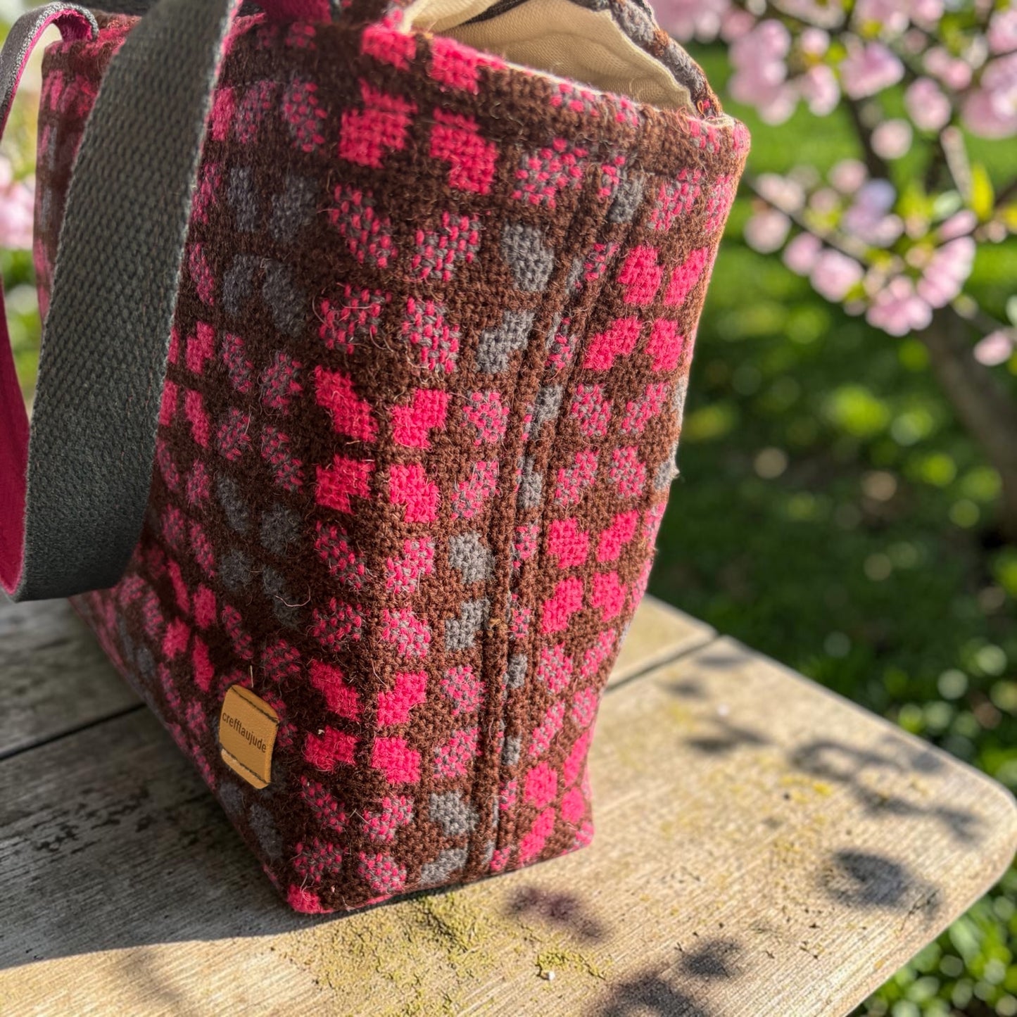 Welsh tapestry Dyfi handbag