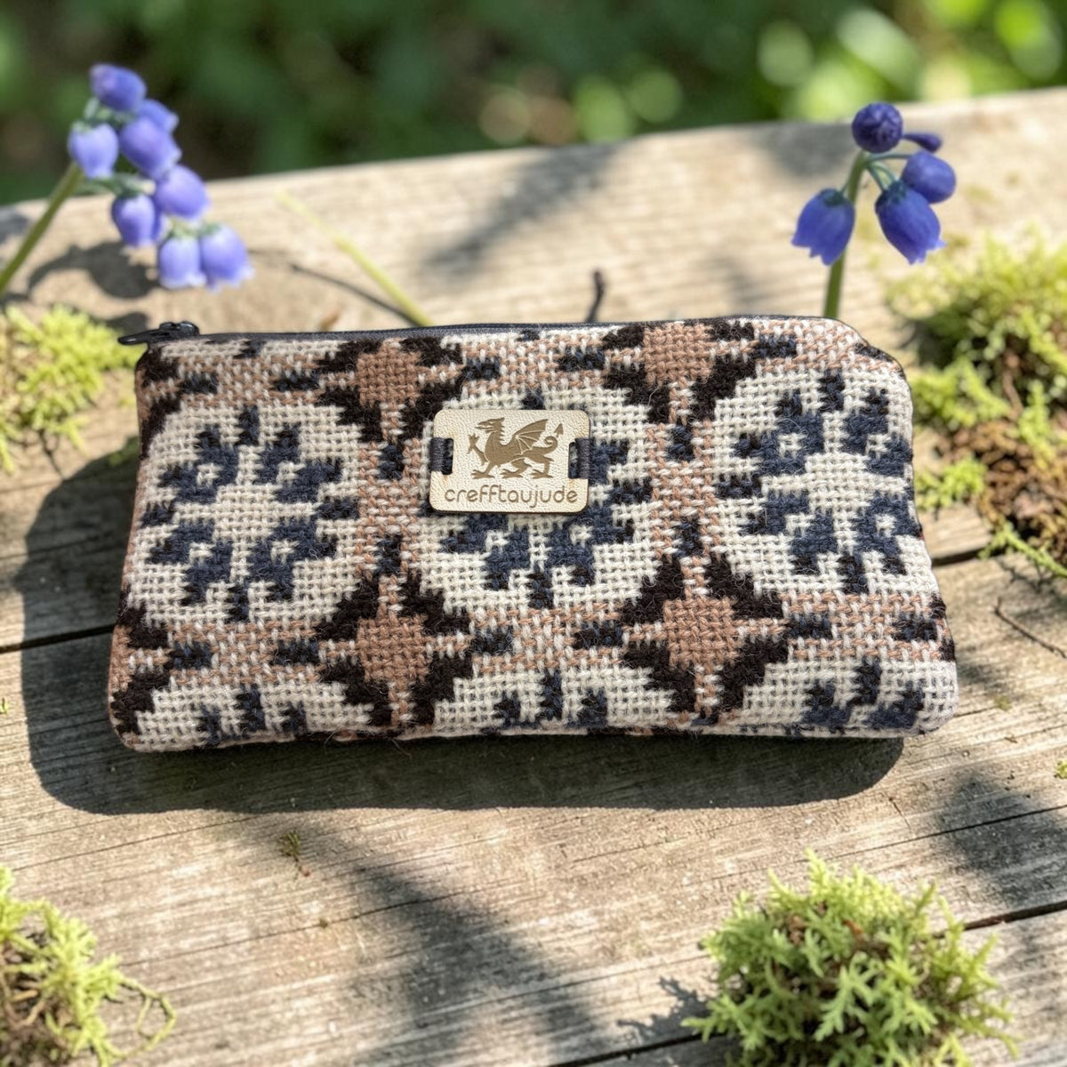 Welsh tapestry zipped glasses case