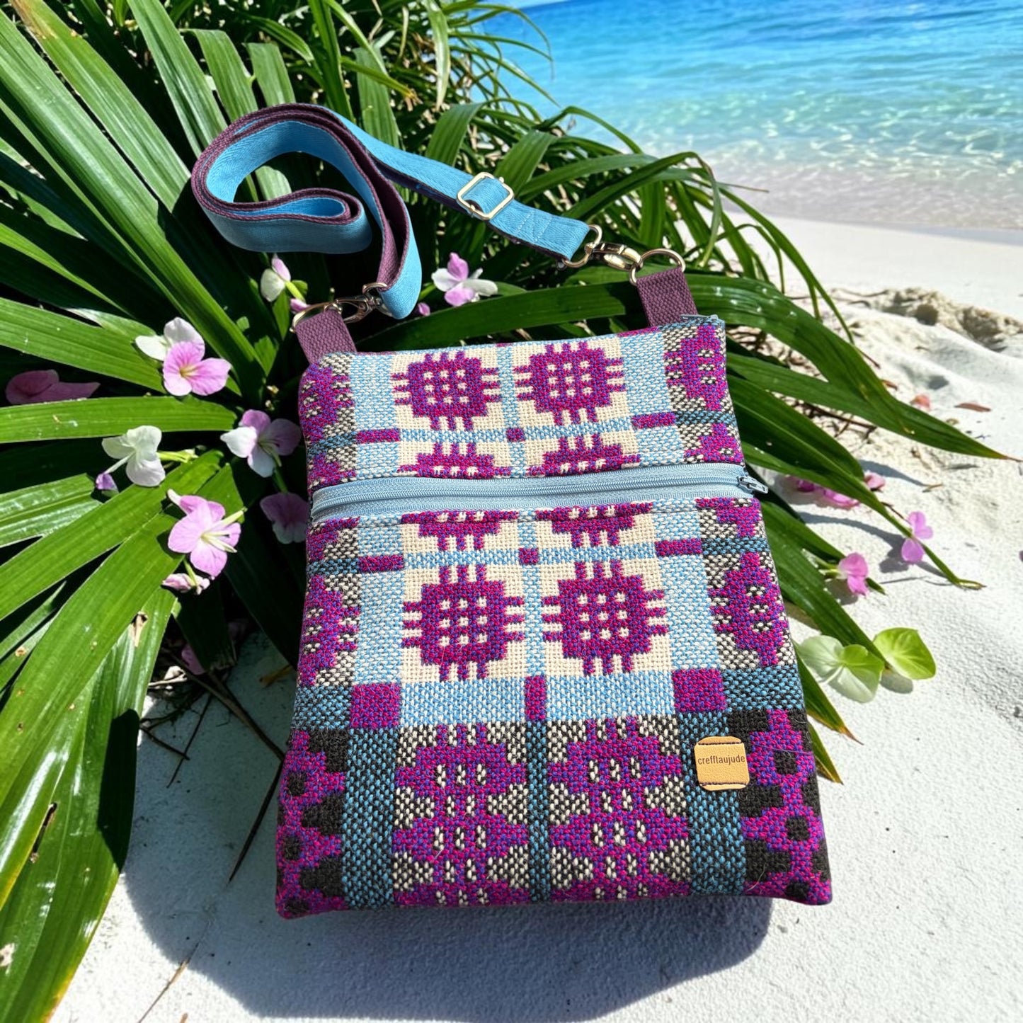 Welsh wool tapestry crossbody bag