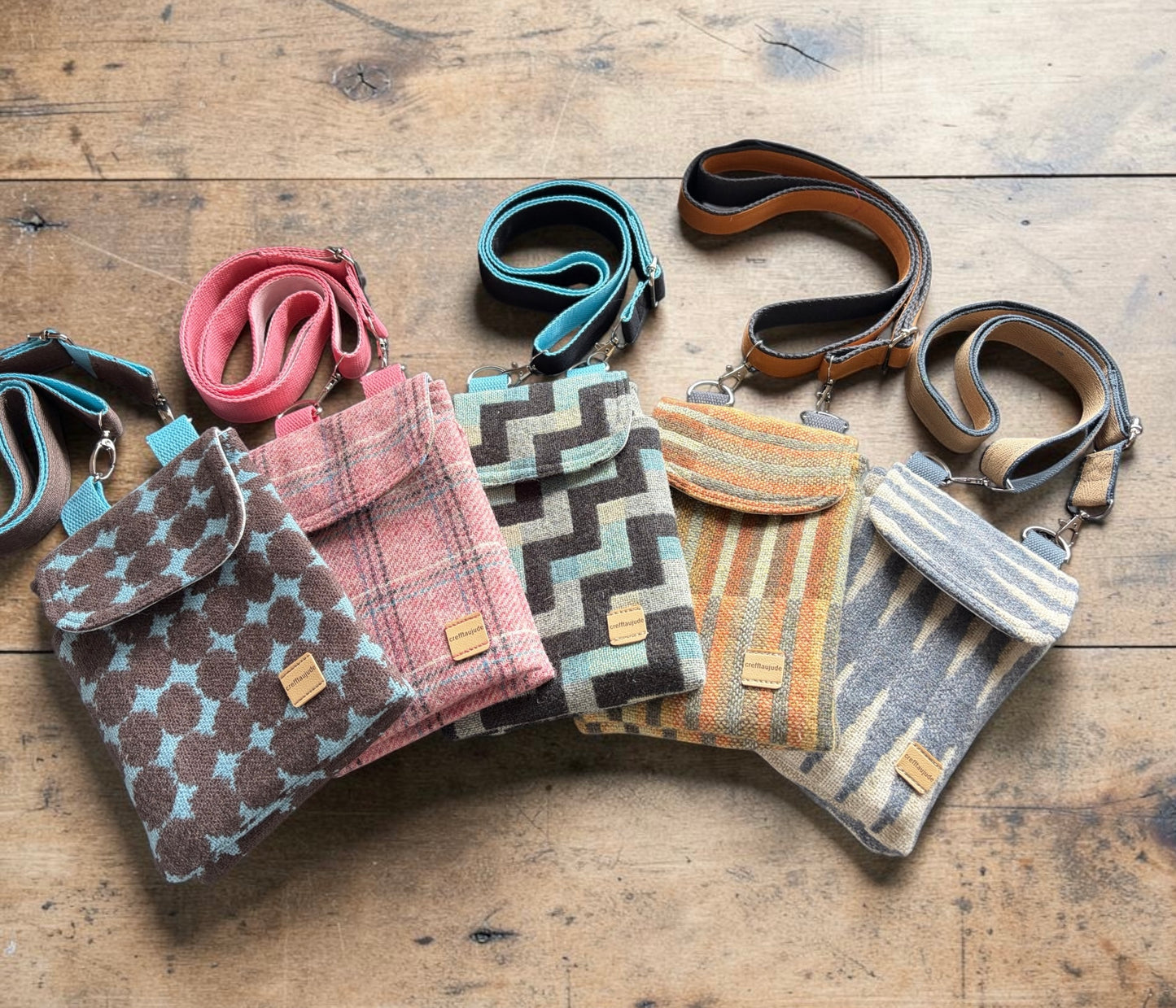 Wool small crossbody /mobile phone bag