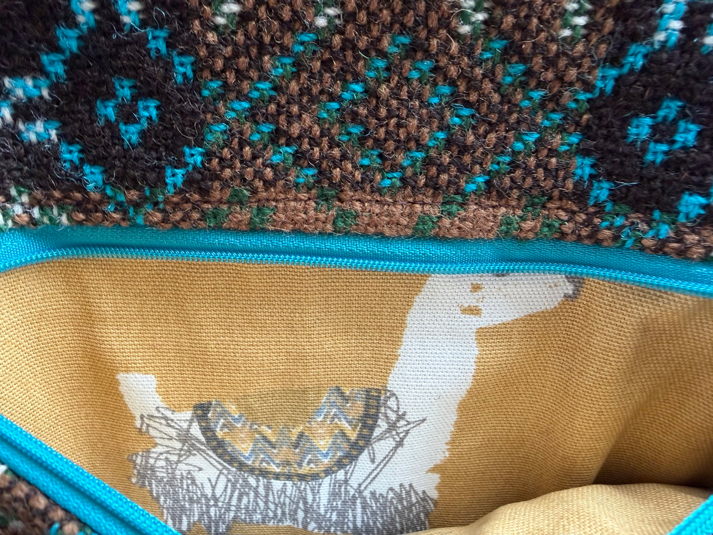 Welsh wool tapestry crossbody bag
