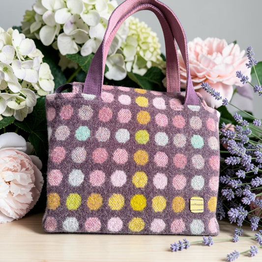 The Dyfi handbag in upcycled wool