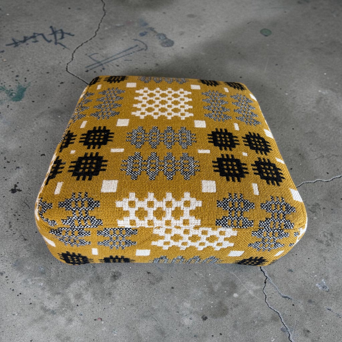Welsh tapestry footstool