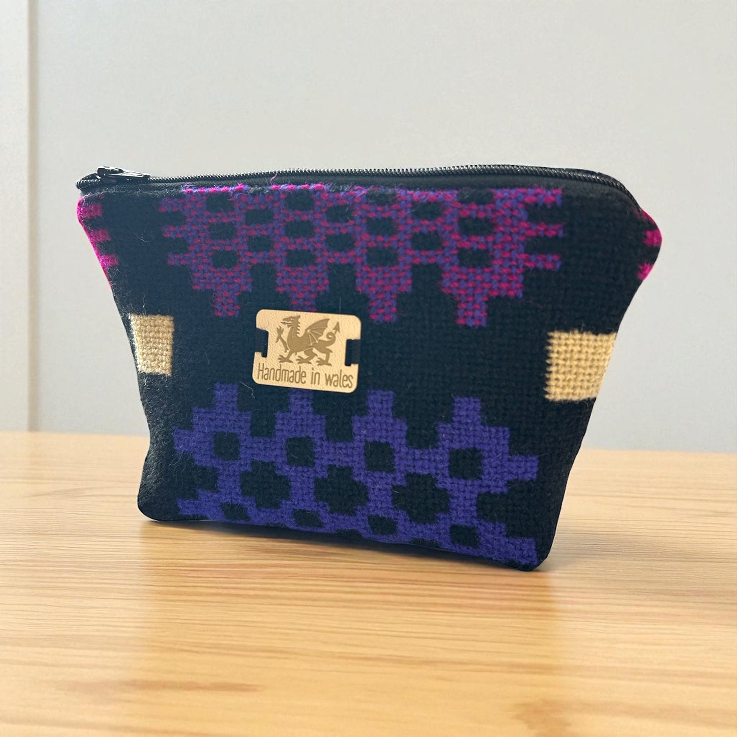 Welsh tapestry make-up bag