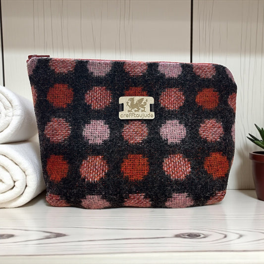 Contemporary Wool make up bag