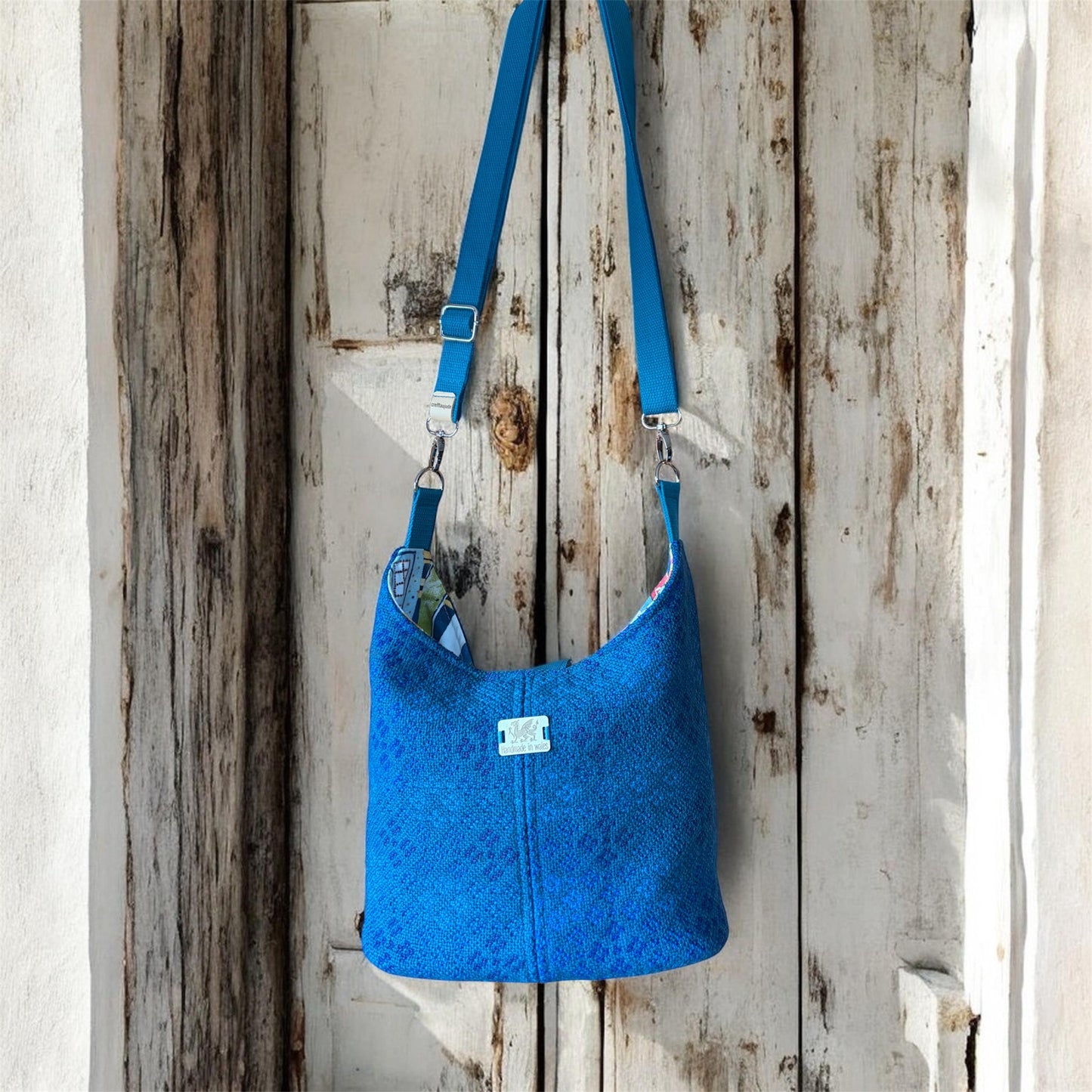 Welsh tapestry bucket crossbody bag