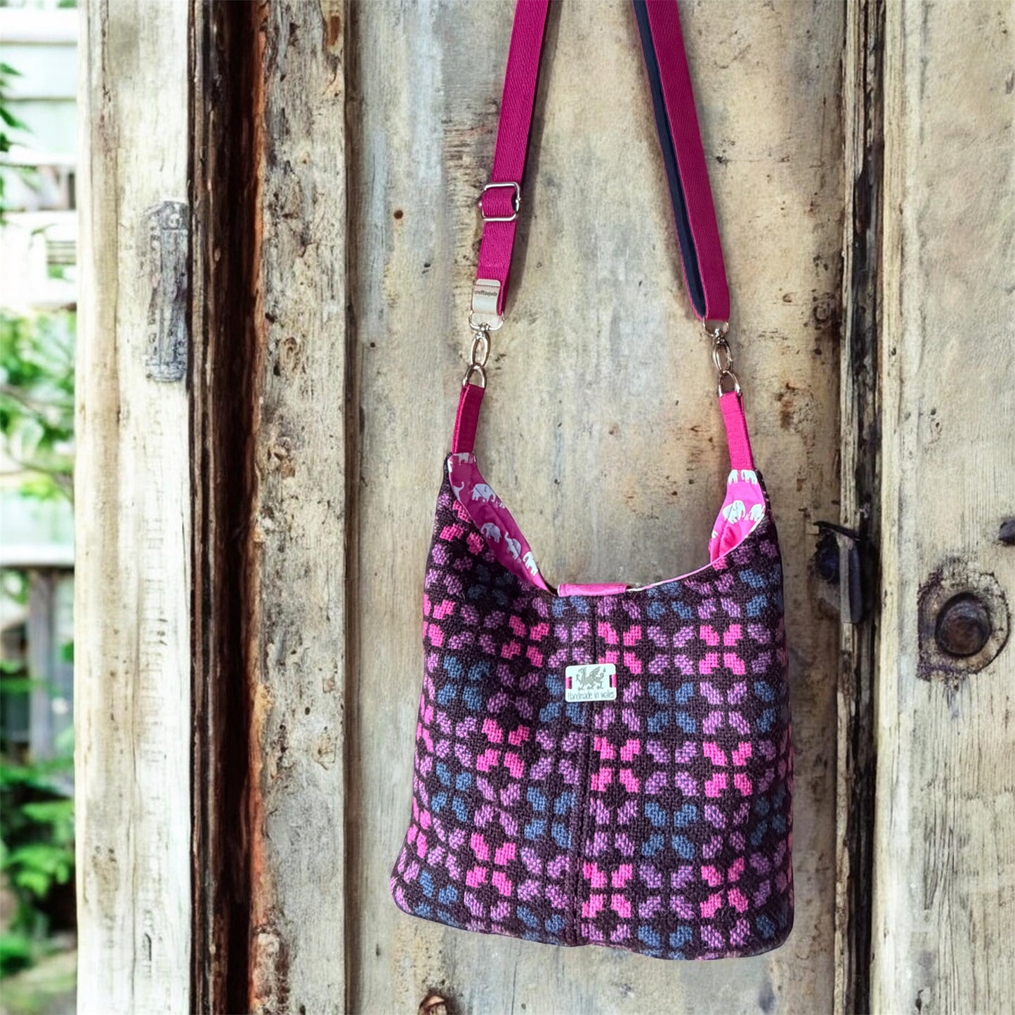 Welsh tapestry bucket crossbody bag