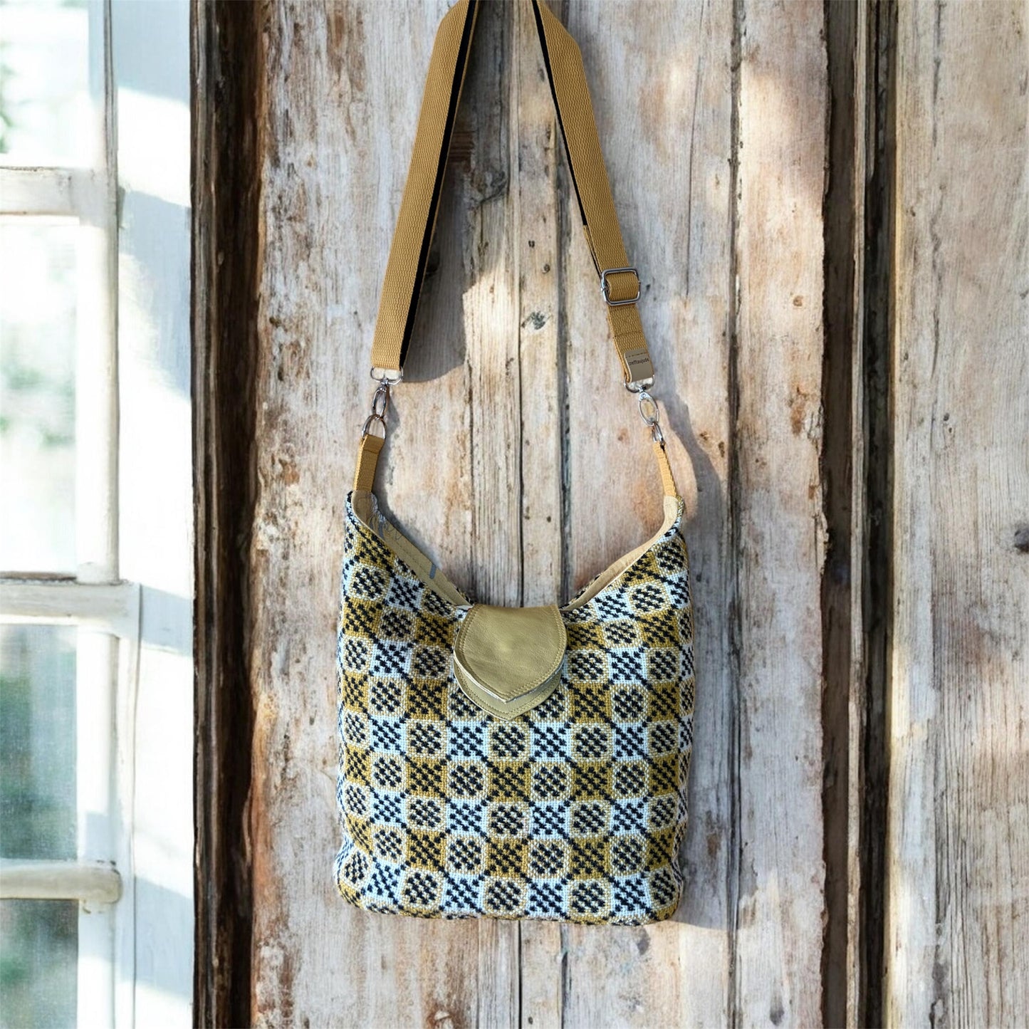 Welsh tapestry bucket crossbody bag