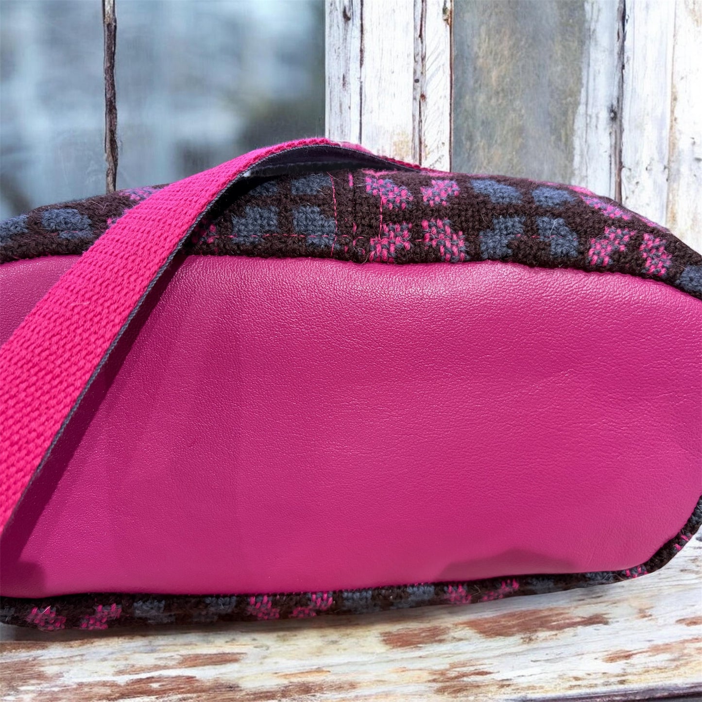 Welsh tapestry bucket crossbody bag
