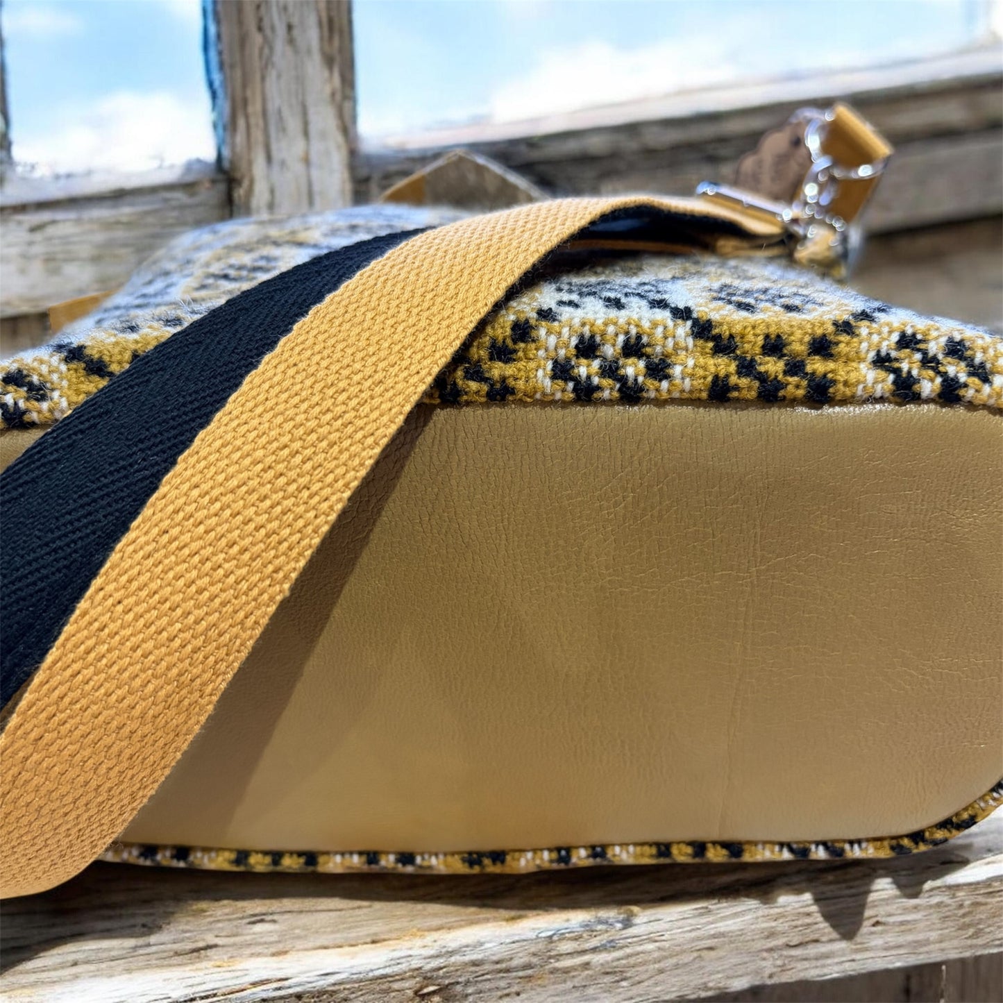 Welsh tapestry bucket crossbody bag