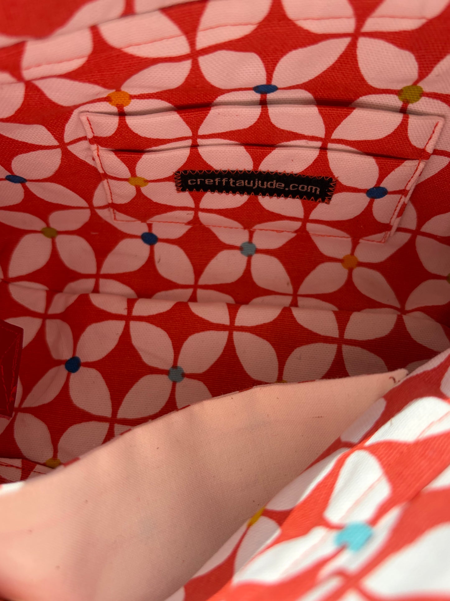 Vintage wool tapestry baguette bag
