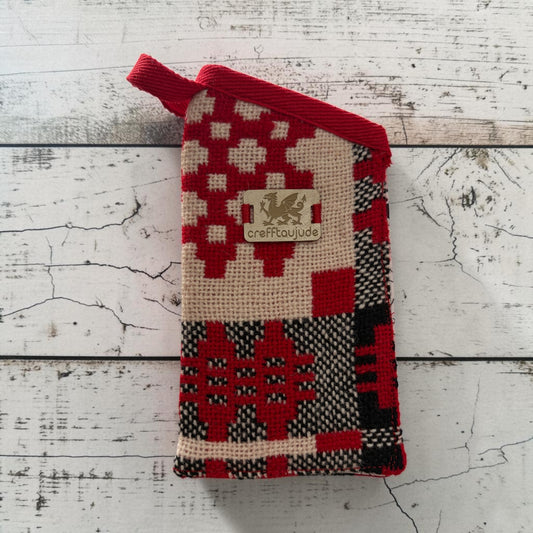Welsh tapestry glasses case