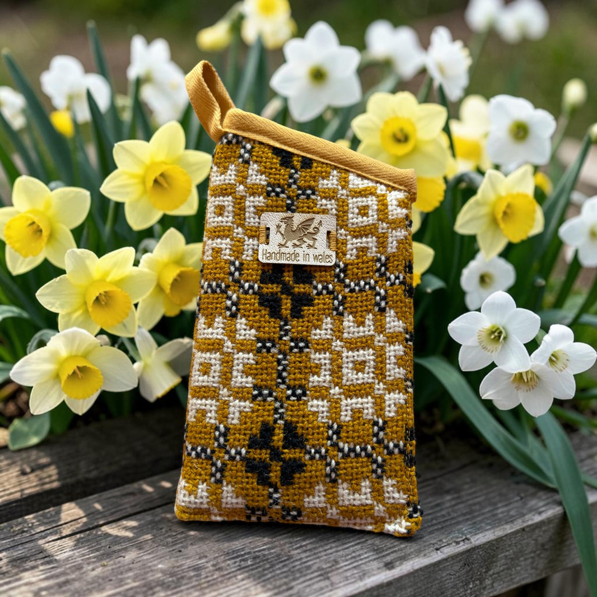 Welsh tapestry glasses case