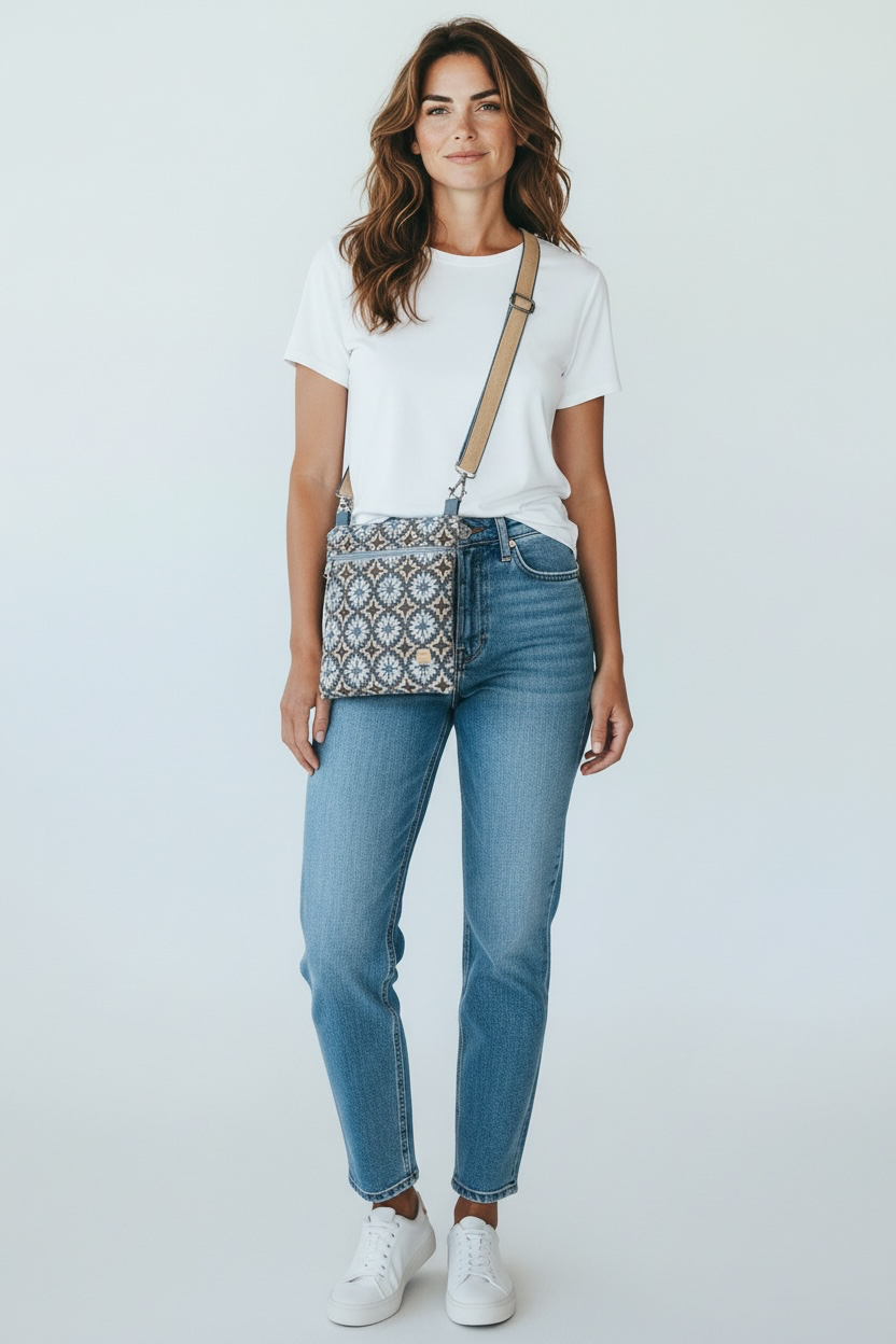 Welsh wool tapestry crossbody bag